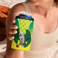 Nigeria Cricket Custom 4 in 1 Can Cooler Tumbler Najeriya Yellow Greens Eagle - Wonder Print Shop