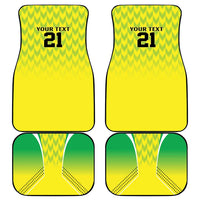 Nigeria Cricket Custom Car Mats Najeriya Yellow Greens Eagle - Wonder Print Shop