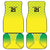 Nigeria Cricket Custom Car Mats Najeriya Yellow Greens Eagle - Wonder Print Shop