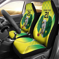 Nigeria Cricket Custom Car Seat Cover Najeriya Yellow Greens Eagle - Wonder Print Shop