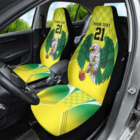 Nigeria Cricket Custom Car Seat Cover Najeriya Yellow Greens Eagle - Wonder Print Shop