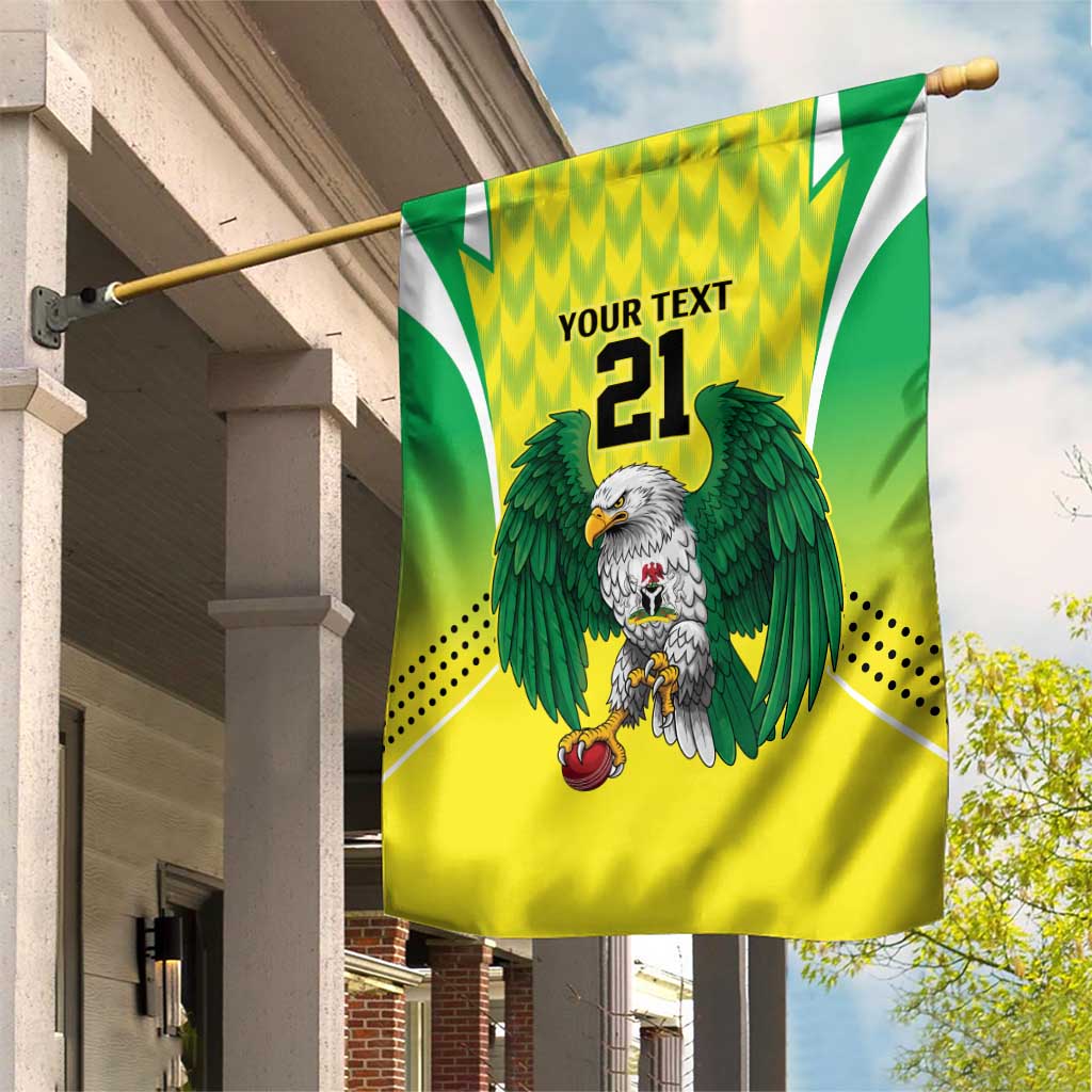 Nigeria Cricket Custom Garden Flag Najeriya Yellow Greens Eagle - Wonder Print Shop