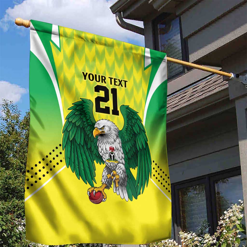 Nigeria Cricket Custom Garden Flag Najeriya Yellow Greens Eagle - Wonder Print Shop