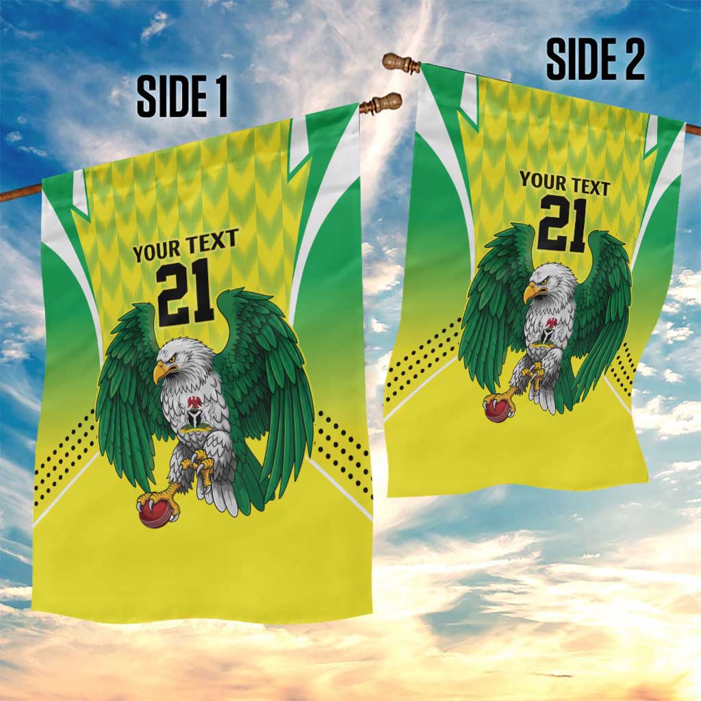Nigeria Cricket Custom Garden Flag Najeriya Yellow Greens Eagle - Wonder Print Shop