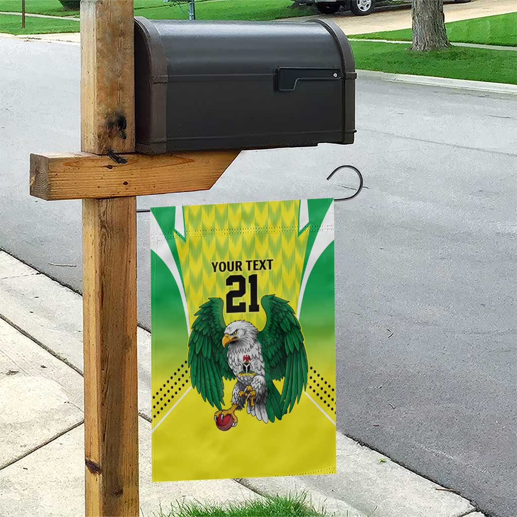 Nigeria Cricket Custom Garden Flag Najeriya Yellow Greens Eagle - Wonder Print Shop