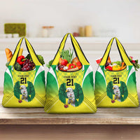 Nigeria Cricket Custom Grocery Bag Najeriya Yellow Greens Eagle - Wonder Print Shop