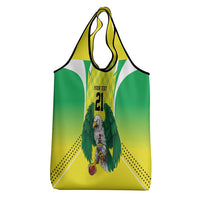 Nigeria Cricket Custom Grocery Bag Najeriya Yellow Greens Eagle - Wonder Print Shop