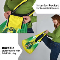 Nigeria Cricket Custom Grocery Bag Najeriya Yellow Greens Eagle - Wonder Print Shop