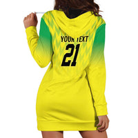 Nigeria Cricket Custom Hoodie Dress Najeriya Yellow Greens Eagle - Wonder Print Shop