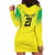 Nigeria Cricket Custom Hoodie Dress Najeriya Yellow Greens Eagle - Wonder Print Shop