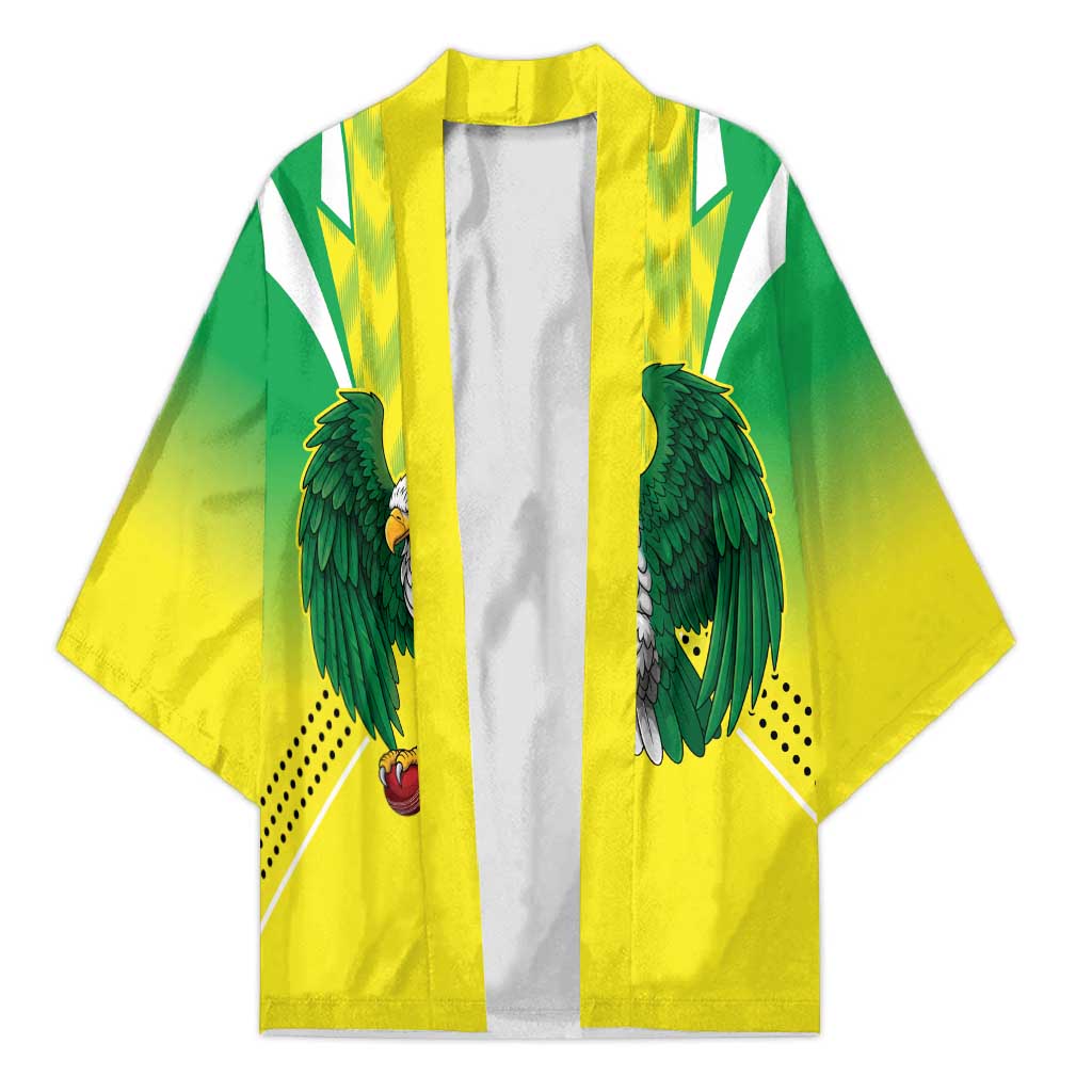 Nigeria Cricket Custom Kimono Najeriya Yellow Greens Eagle - Wonder Print Shop