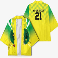 Nigeria Cricket Custom Kimono Najeriya Yellow Greens Eagle - Wonder Print Shop