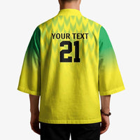 Nigeria Cricket Custom Kimono Najeriya Yellow Greens Eagle - Wonder Print Shop