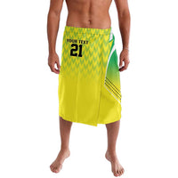 Nigeria Cricket Custom Lavalava Najeriya Yellow Greens Eagle - Wonder Print Shop