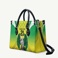 Nigeria Cricket Custom Leather Bag Najeriya Yellow Greens Eagle - Wonder Print Shop