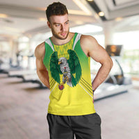 Nigeria Cricket Custom Men Tank Top Najeriya Yellow Greens Eagle - Wonder Print Shop