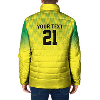 Nigeria Cricket Custom Padded Jacket Najeriya Yellow Greens Eagle - Wonder Print Shop