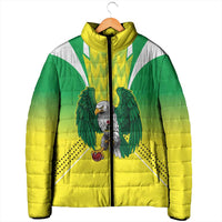 Nigeria Cricket Custom Padded Jacket Najeriya Yellow Greens Eagle - Wonder Print Shop