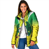 Nigeria Cricket Custom Padded Jacket Najeriya Yellow Greens Eagle - Wonder Print Shop