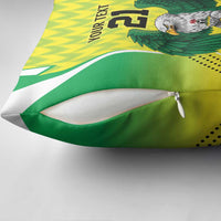 Nigeria Cricket Custom Pillow Cover Najeriya Yellow Greens Eagle - Wonder Print Shop