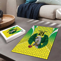 Nigeria Cricket Custom Puzzle Najeriya Yellow Greens Eagle - Wonder Print Shop