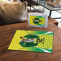 Nigeria Cricket Custom Puzzle Najeriya Yellow Greens Eagle - Wonder Print Shop