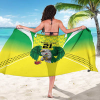 Nigeria Cricket Custom Sarong Najeriya Yellow Greens Eagle - Wonder Print Shop