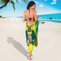 Nigeria Cricket Custom Sarong Najeriya Yellow Greens Eagle - Wonder Print Shop