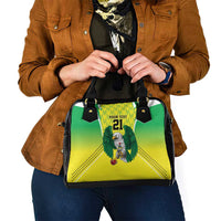 Nigeria Cricket Custom Shoulder Handbag Najeriya Yellow Greens Eagle - Wonder Print Shop