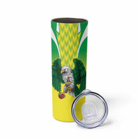Nigeria Cricket Custom Skinny Tumbler Najeriya Yellow Greens Eagle - Wonder Print Shop