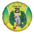Nigeria Cricket Custom Spare Tire Cover Najeriya Yellow Greens Eagle - Wonder Print Shop