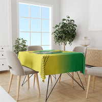 Nigeria Cricket Custom Tablecloth Najeriya Yellow Greens Eagle - Wonder Print Shop