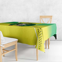 Nigeria Cricket Custom Tablecloth Najeriya Yellow Greens Eagle - Wonder Print Shop