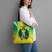 Nigeria Cricket Custom Tote Bag Najeriya Yellow Greens Eagle - Wonder Print Shop