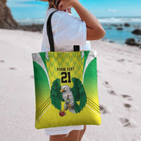 Nigeria Cricket Custom Tote Bag Najeriya Yellow Greens Eagle - Wonder Print Shop