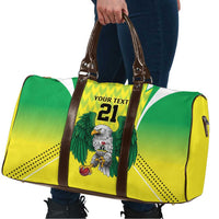 Nigeria Cricket Custom Travel Bag Najeriya Yellow Greens Eagle - Wonder Print Shop