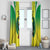 Nigeria Cricket Custom Window Curtain Najeriya Yellow Greens Eagle - Wonder Print Shop