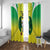 Nigeria Cricket Custom Window Curtain Najeriya Yellow Greens Eagle - Wonder Print Shop