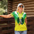 Nigeria Cricket Custom Women Polo Shirt Najeriya Yellow Greens Eagle - Wonder Print Shop