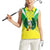 Nigeria Cricket Custom Women Sleeveless Polo Shirt Najeriya Yellow Greens Eagle - Wonder Print Shop