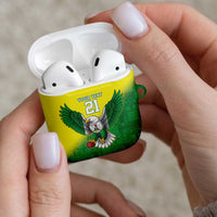 Nigeria Cricket Custom AirPods Case Najeriya Angry Eagle Flag Motif - Wonder Print Shop