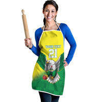 Nigeria Cricket Custom Apron Najeriya Angry Eagle Flag Motif - Wonder Print Shop