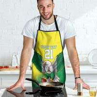 Nigeria Cricket Custom Apron Najeriya Angry Eagle Flag Motif - Wonder Print Shop