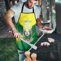 Nigeria Cricket Custom Apron Najeriya Angry Eagle Flag Motif - Wonder Print Shop