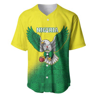 Nigeria Cricket Custom Baseball Jersey Najeriya Angry Eagle Flag Motif - Wonder Print Shop