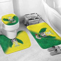 Nigeria Cricket Custom Bathroom Set Najeriya Angry Eagle Flag Motif - Wonder Print Shop