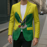 Nigeria Cricket Custom Blazer Najeriya Angry Eagle Flag Motif - Wonder Print Shop