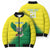 Nigeria Cricket Custom Bomber Puffer Jacket Najeriya Angry Eagle Flag Motif - Wonder Print Shop