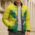 Nigeria Cricket Custom Bomber Puffer Jacket Najeriya Angry Eagle Flag Motif - Wonder Print Shop