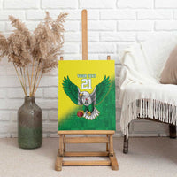 Nigeria Cricket Custom Canvas Wall Art Najeriya Angry Eagle Flag Motif - Wonder Print Shop